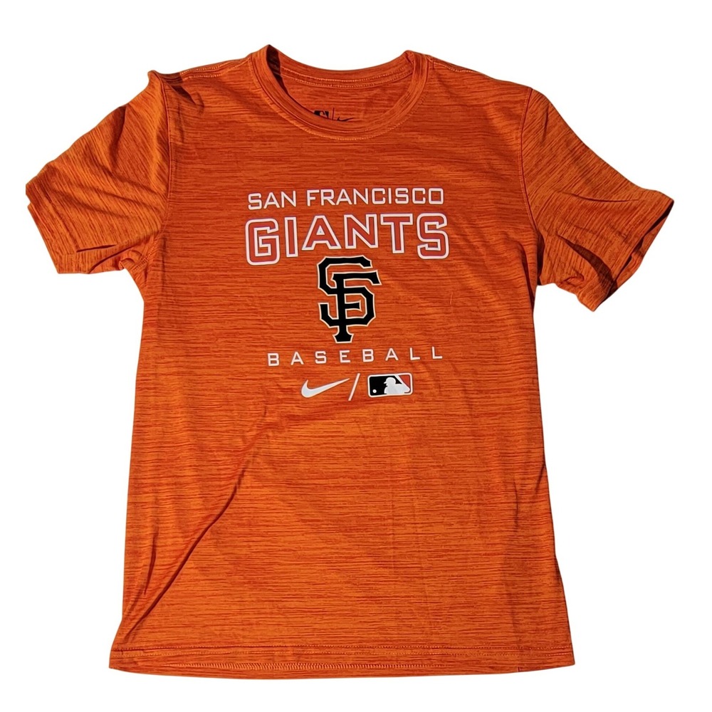 Nike San Francisco Giants MLB Dri-FIT Orange Heather T-Shirt Mens Small NKM5-89L